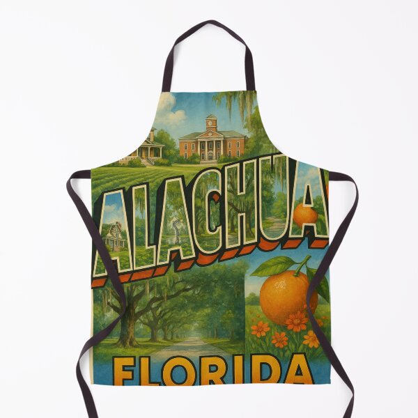 Item preview, Alachua Florida Scenic Montage with Live Oaks and Orange designed and sold by Aryabek.