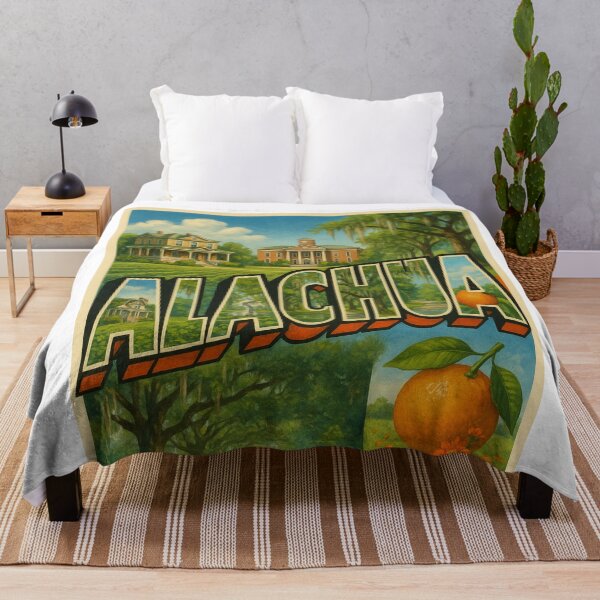 Item preview, Alachua Florida Scenic Montage with Live Oaks and Orange designed and sold by Aryabek.