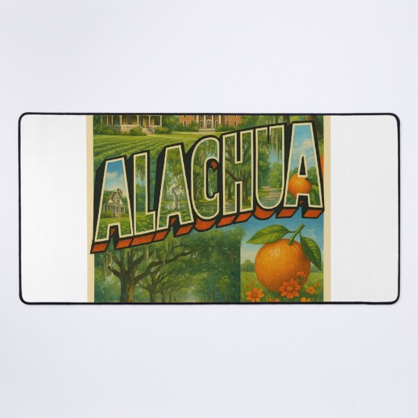 Item preview, Alachua Florida Scenic Montage with Live Oaks and Orange designed and sold by Aryabek.