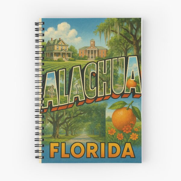 Item preview, Alachua Florida Scenic Montage with Live Oaks and Orange designed and sold by Aryabek.