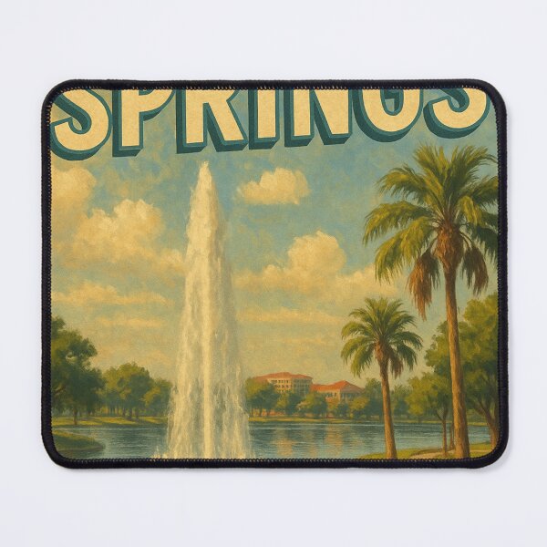 Item preview, Altamonte Springs Fountain and Palm-Lined Lake designed and sold by Aryabek.