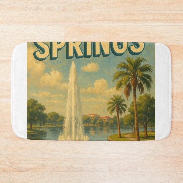 Item preview, Altamonte Springs Fountain and Palm-Lined Lake designed and sold by Aryabek.