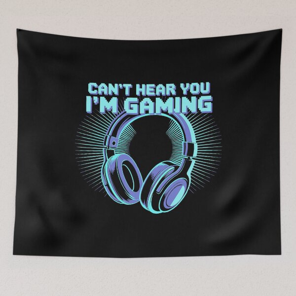Item preview, Can't Hear You Funny Gamer Headset Neon Gaming Video Games designed and sold by w1ckerman.