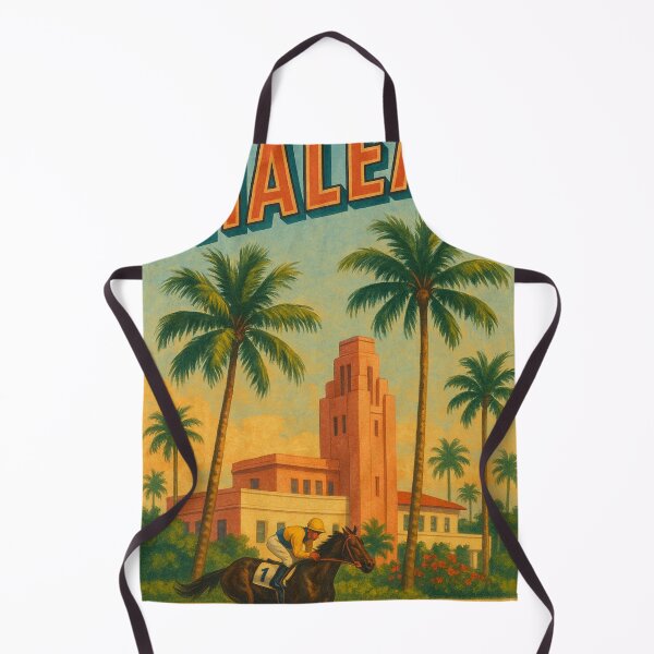 Item preview, Hialeah Racetrack with Art Deco Tower and Palms designed and sold by Aryabek.
