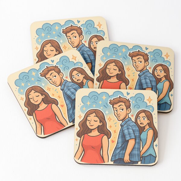 Item preview, Distracted Boyfriend – Viral Meme Cartoon Style designed and sold by GirlyPopped.