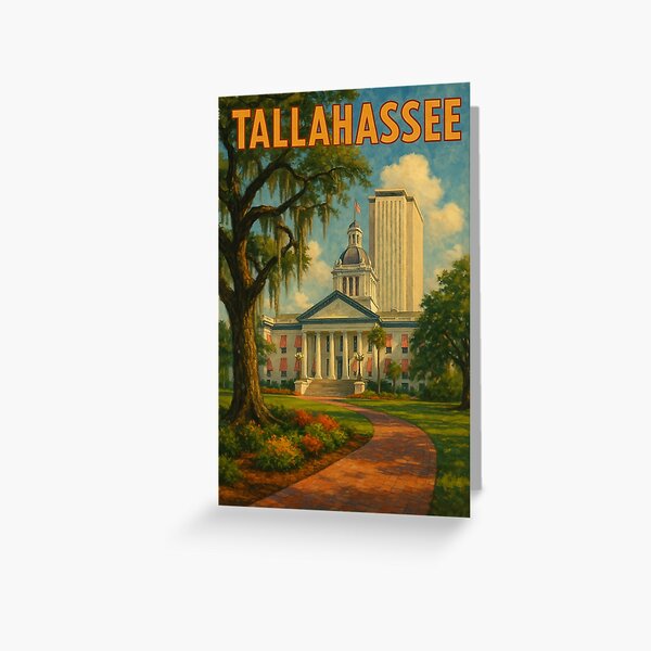 Item preview, Tallahassee Capitol Grounds with Flowers and Dome designed and sold by Aryabek.