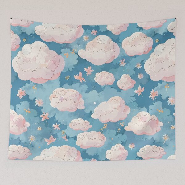 Item preview, Flower Clouds Pattern designed and sold by CoolPixels.