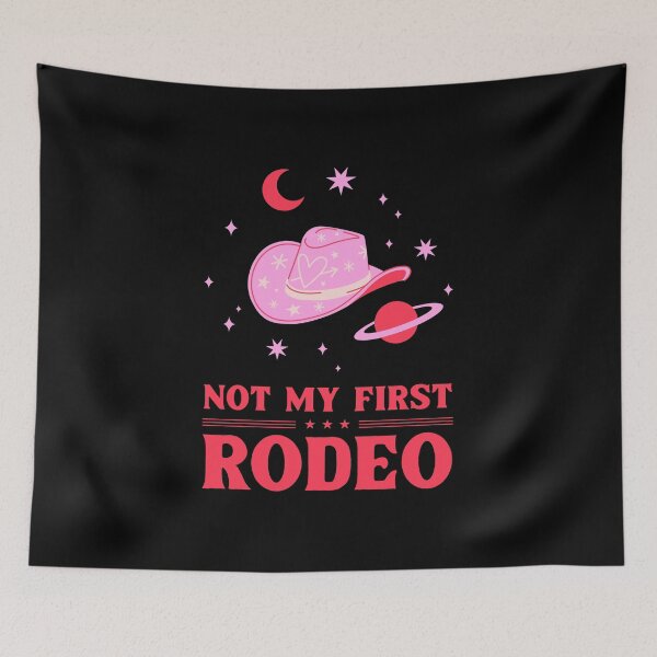 Item preview, Not My First Rodeo – Fun Girly Cowboy T-Shirt & Apparel Design designed and sold by Artpace.
