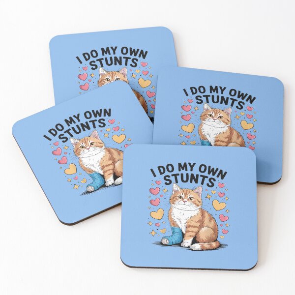 Item preview, Funny Injured Cat I Do My Own Stunts  designed and sold by Alluka Brand.