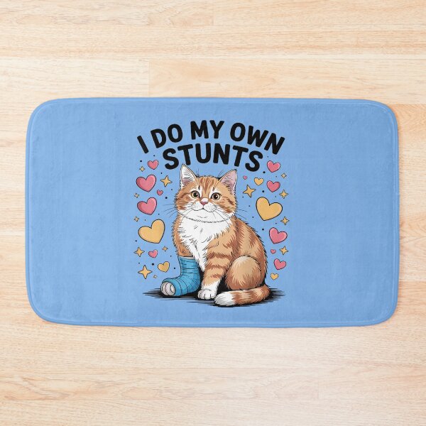Item preview, Funny Injured Cat I Do My Own Stunts  designed and sold by Alluka Brand.