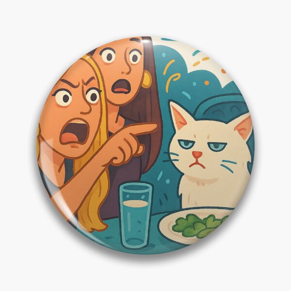 Item preview, Woman Yelling at a Cat – RHOBH Meme Cartoon Style designed and sold by GirlyPopped.