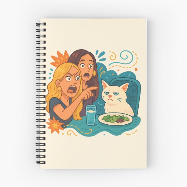 Item preview, Woman Yelling at a Cat – RHOBH Meme Cartoon Style designed and sold by GirlyPopped.