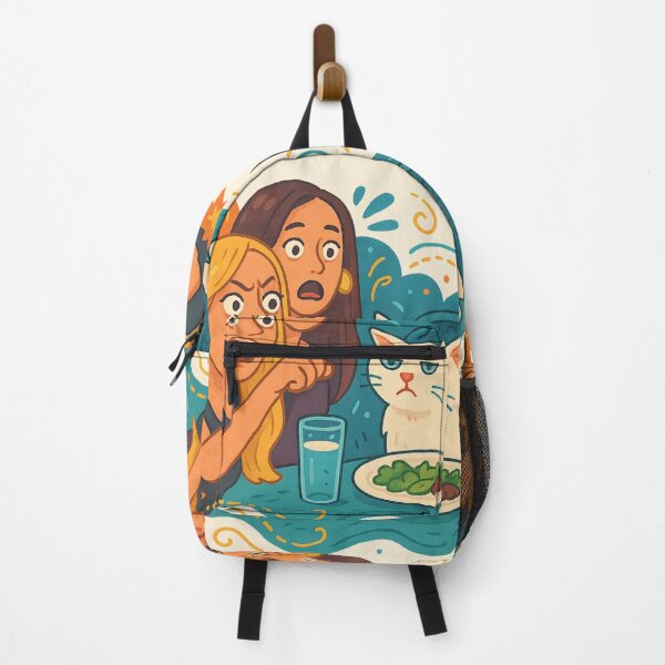 Item preview, Woman Yelling at a Cat – RHOBH Meme Cartoon Style designed and sold by GirlyPopped.