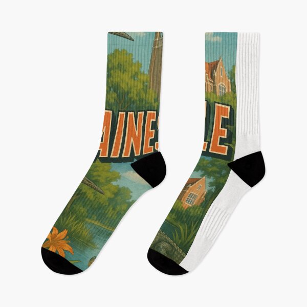 Item preview, Gainesville Campus Landscape with Alligator and Sandhill Cranes designed and sold by Places On Earth.