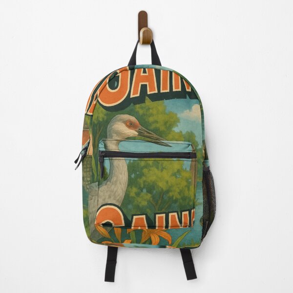 Item preview, Gainesville Campus Landscape with Alligator and Sandhill Cranes designed and sold by Places On Earth.