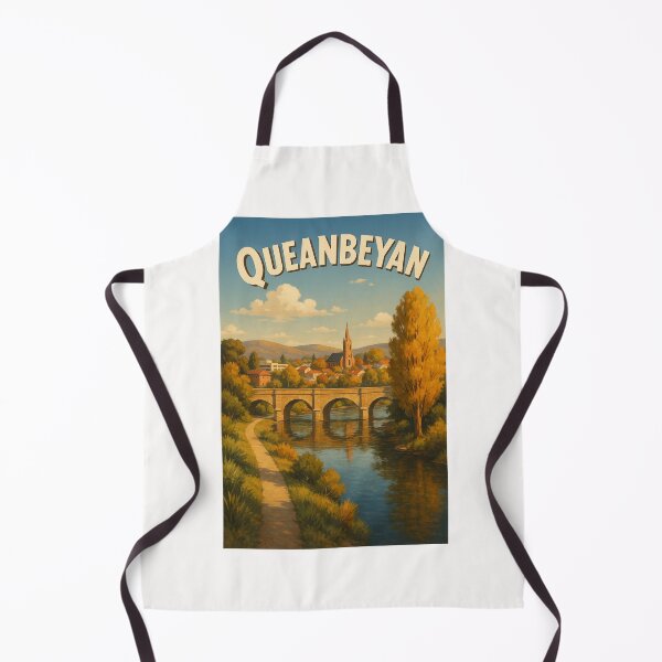 Item preview, Queanbeyan Riverside Scene with Historic Stone Bridge designed and sold by Places On Earth.