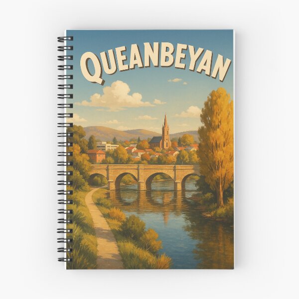Item preview, Queanbeyan Riverside Scene with Historic Stone Bridge designed and sold by Places On Earth.