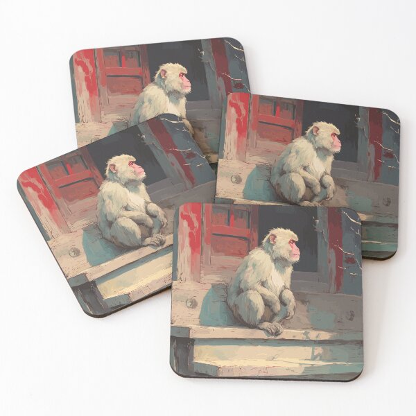 Item preview, Japanese Macaque Art designed and sold by bapupa.