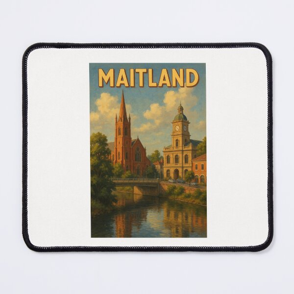 Item preview, Historic Maitland Town Center with Bridge and Clocktower designed and sold by Places On Earth.