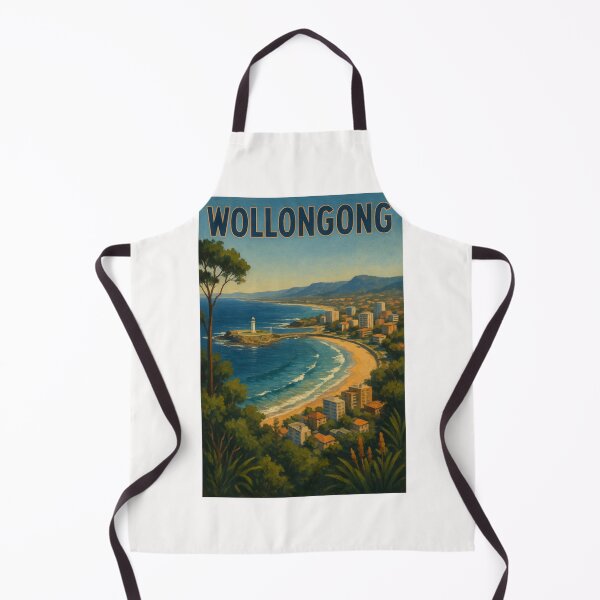 Item preview, Wollongong Coastline with Lighthouse and Ocean Overlook designed and sold by Places On Earth.