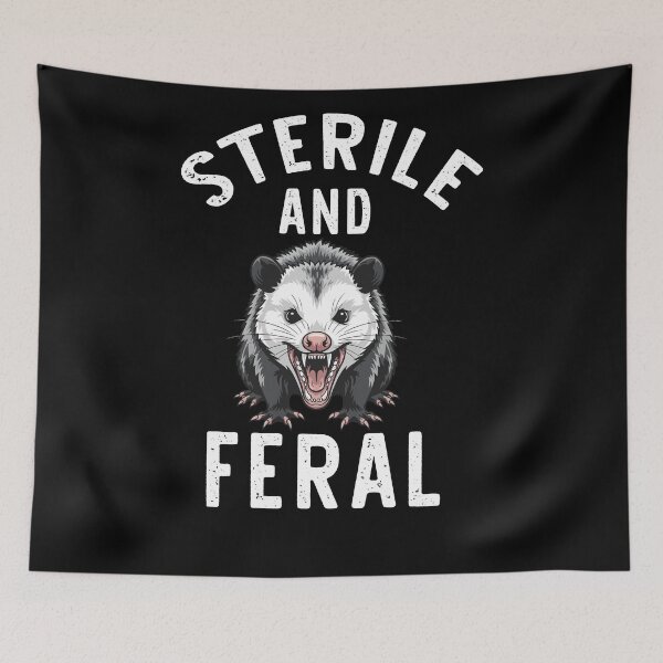 Item preview, Sterile and feral opossum designed and sold by khallidaart.