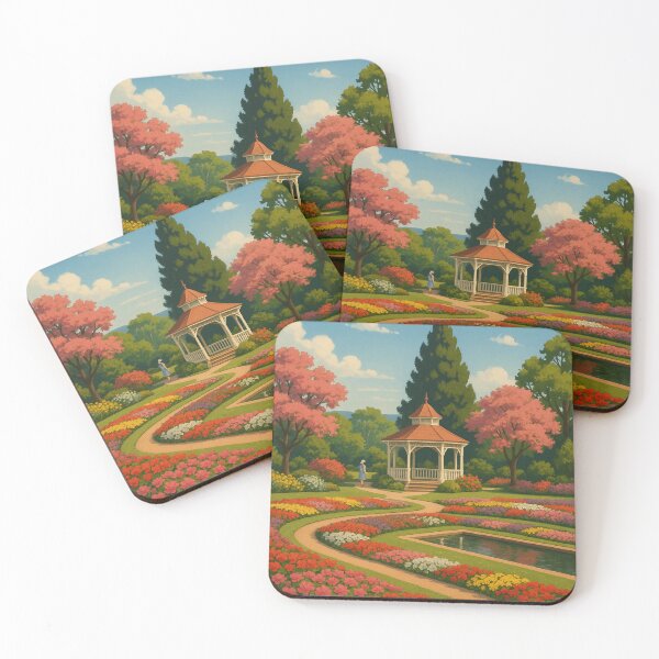 Item preview, Toowoomba Garden Path with Gazebo and Blooming Trees designed and sold by Places On Earth.