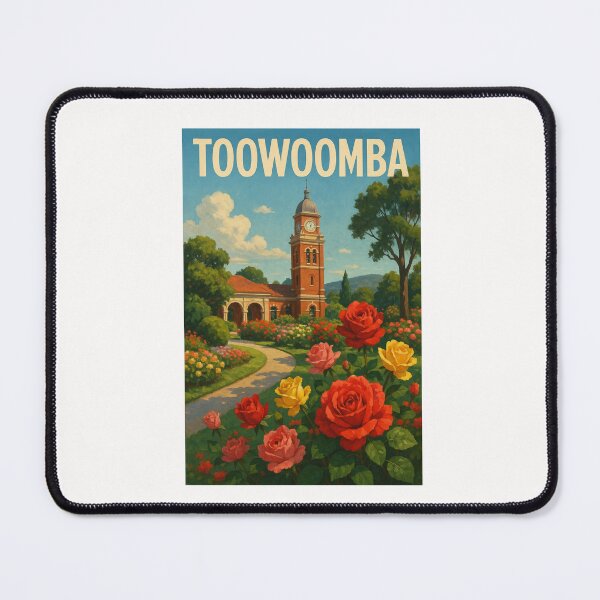 Item preview, Toowoomba Clocktower and Roses in Bloom designed and sold by Places On Earth.