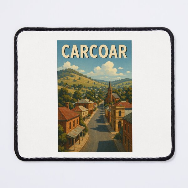 Item preview, Carcoar Main Street with Steepled Church and Heritage Buildings designed and sold by Places On Earth.