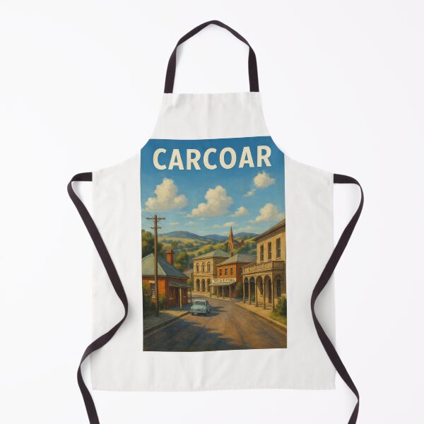 Item preview, Carcoar Heritage Shops with Steeple and Rolling Hills designed and sold by Places On Earth.