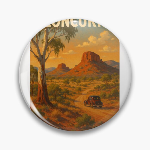 Item preview, Cloncurry Desert Track with Red Rock Mesas designed and sold by Places On Earth.