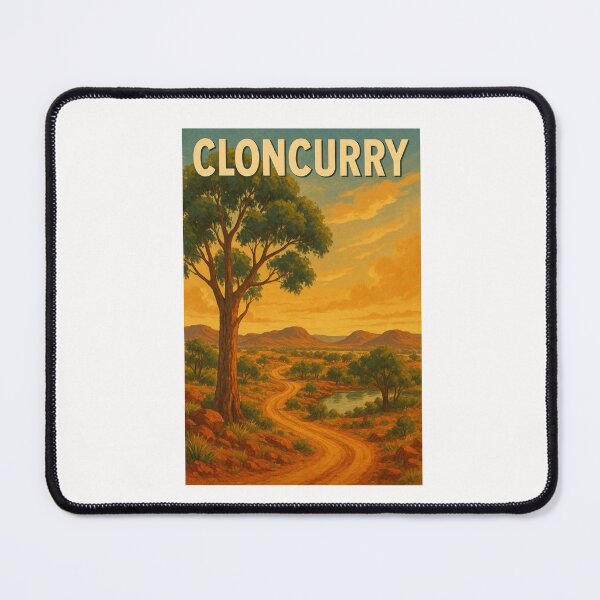 Item preview, Cloncurry Winding Track through Desert Plains designed and sold by Places On Earth.