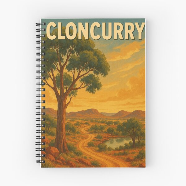 Item preview, Cloncurry Winding Track through Desert Plains designed and sold by Places On Earth.