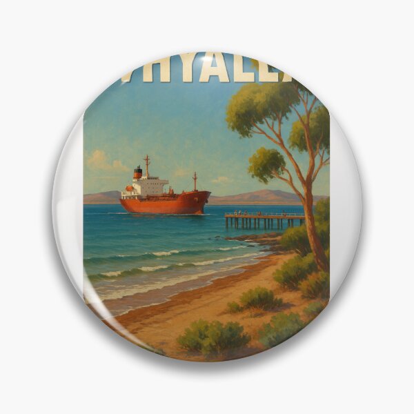 Item preview, Whyalla Shoreline with Freighter and Jetty designed and sold by Places On Earth.