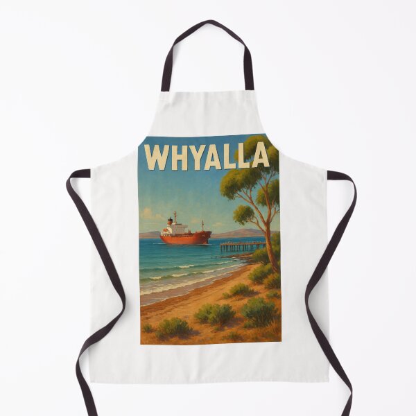 Item preview, Whyalla Shoreline with Freighter and Jetty designed and sold by Places On Earth.