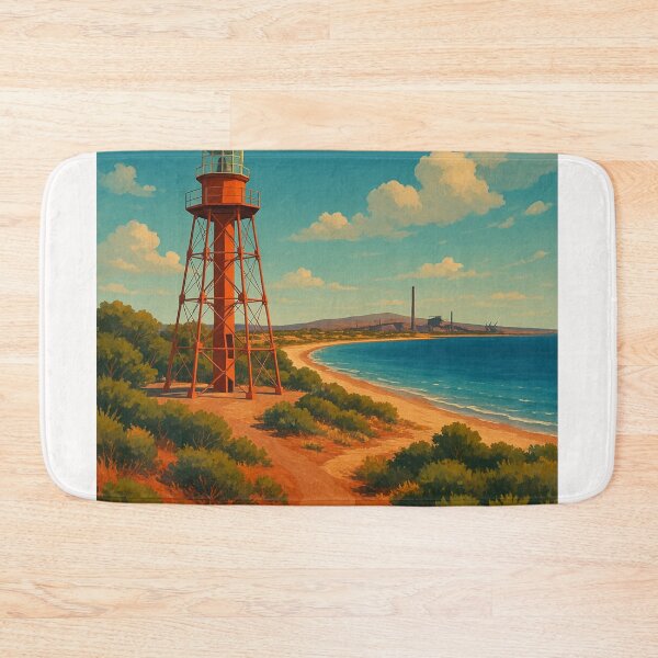 Item preview, Whyalla Red Lighthouse and Coastal Trail View designed and sold by Places On Earth.