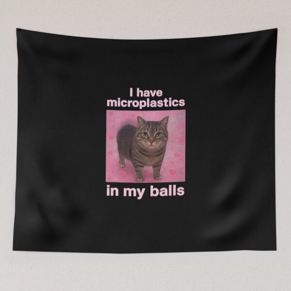 Item preview, I Have Microplastics in My Balls Funny Cat Meme, Ironic Gift for Women, Goofy Ahh Cat Design, Silly Stupid Cat Lover Present designed and sold by love3617.