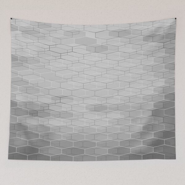 Item preview, Honeycomb grid pattern hexagon male sport designed and sold by LuckyStep.