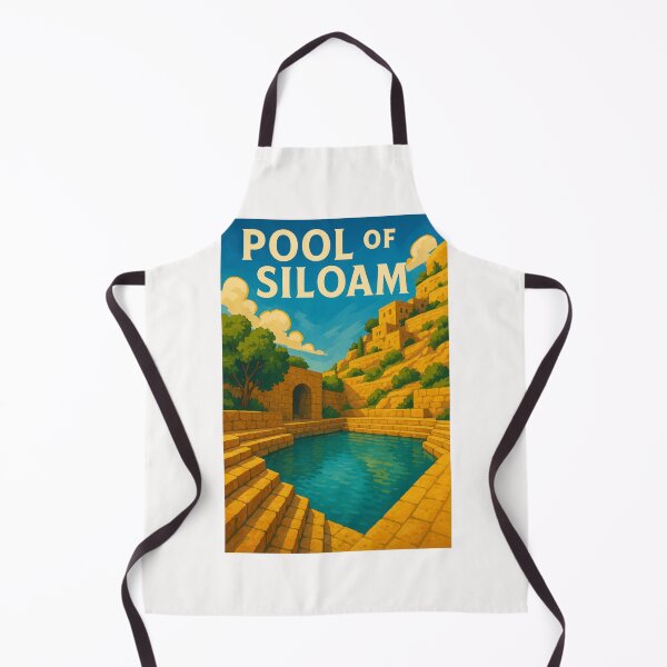 Item preview, Pool of Siloam with Limestone Walls and Historic Architecture designed and sold by Places On Earth.