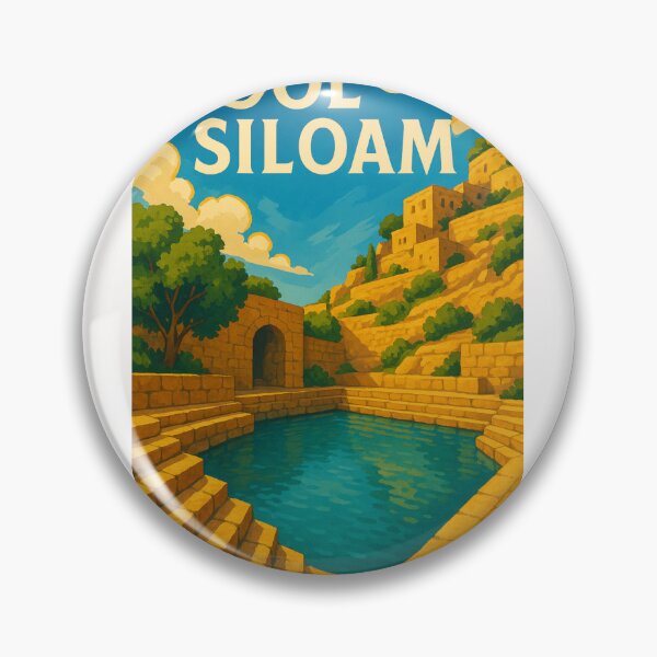 Item preview, Pool of Siloam with Limestone Walls and Historic Architecture designed and sold by Places On Earth.