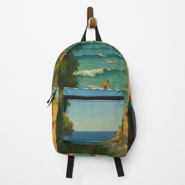 Item preview, Fairy Bower Surf Beach with Rock Pool and Sunbathers designed and sold by Places On Earth.