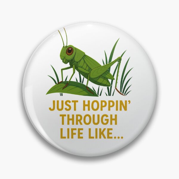 Item preview, "Just Hoppin’ Funny Grasshopper Art" designed and sold by Istyak7.
