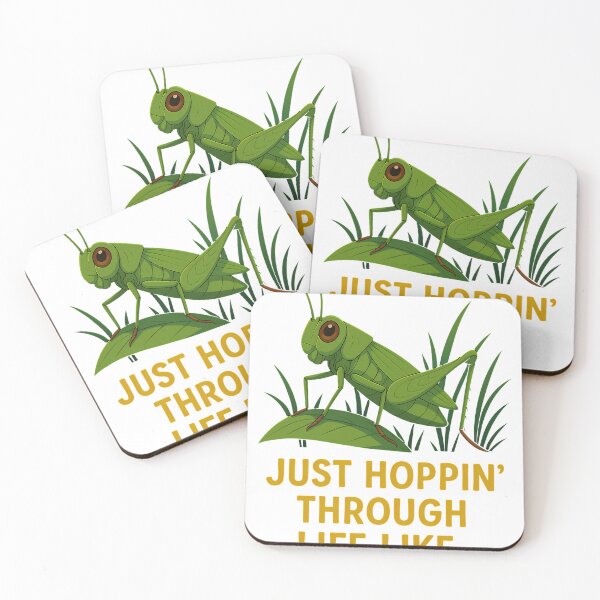 Item preview, "Just Hoppin’ Funny Grasshopper Art" designed and sold by Istyak7.
