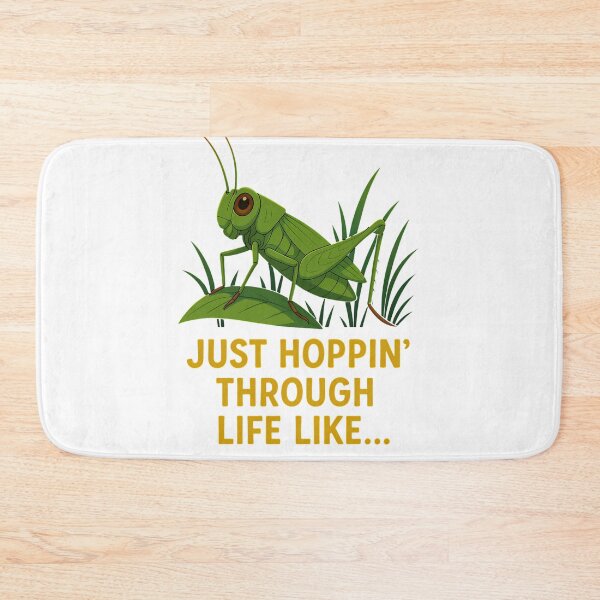 Item preview, "Just Hoppin’ Funny Grasshopper Art" designed and sold by Istyak7.