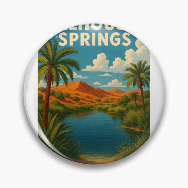 Item preview, Dalhousie Springs with Palm Trees and Desert Hills designed and sold by Places On Earth.
