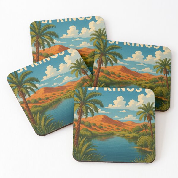 Item preview, Dalhousie Springs with Palm Trees and Desert Hills designed and sold by Places On Earth.