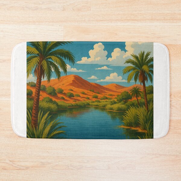 Item preview, Dalhousie Springs with Palm Trees and Desert Hills designed and sold by Places On Earth.