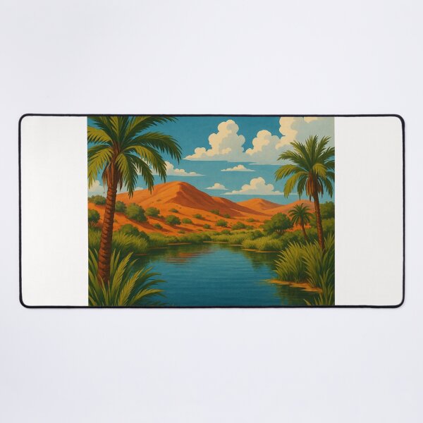 Item preview, Dalhousie Springs with Palm Trees and Desert Hills designed and sold by Places On Earth.