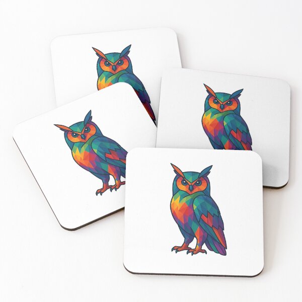 Item preview, Prismatic Eagle-Owl designed and sold by TheWonkyEaselCo.