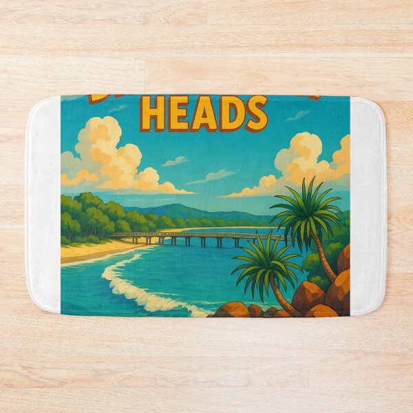 Item preview, Brunswick Heads Bridge with Beach and Coastal Forest designed and sold by Places On Earth.