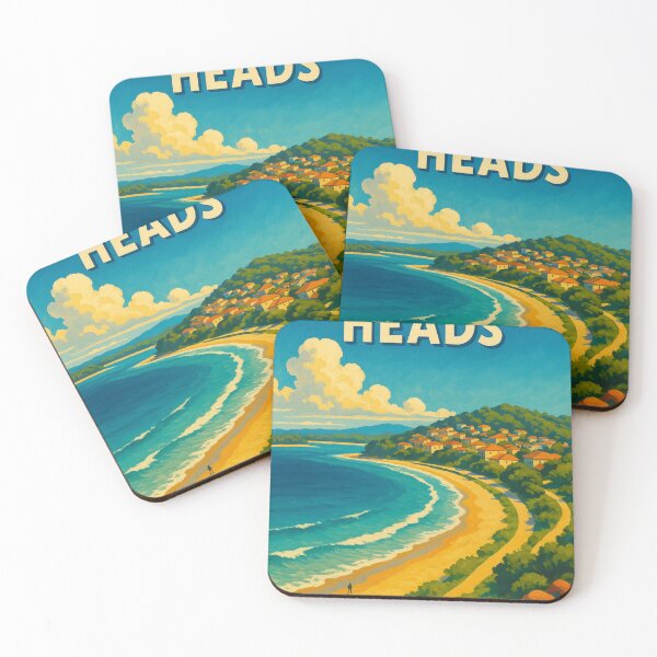 Item preview, Nambucca Heads Coastline with Red Rocks and Surf Beach designed and sold by Places On Earth.